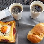 ohana - 料理写真:シェフの朝ごはん308円塩堅焼きバター132円