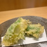 Kokoroya - 真鯛の紫蘇巻き天ぷら