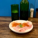 むかん 初台 - ハートランドビールに、チャーシューおつまみ付き