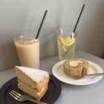 エヌ コーヒーアンドベイク - 『自家製チャイ(Ice)』
            『ヴィクトリアケーキ』『自家製レモンスカッシュ』『コーヒーロールケーキ』