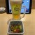 沼津魚がし鮨 江戸前鮨 - 料理写真:生ビールとお通し