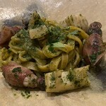 Gustare 佳乃や - 蛍烏賊、山椒ペーストの自家製パスタ