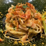 Gustare 佳乃や - 桜海老、春キャベツ、カラスミのパスタ