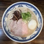 むかん 初台 - 豚骨ラーメン替え玉付き・味玉TP