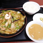 クサカ亭 - 上海麺（小ライス付）　900円