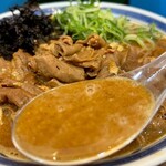 むかん 初台 - もつ煮味噌ラーメン