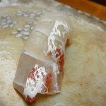 鮨おおしお  - 鯛　熟成度合いがすばらしかった