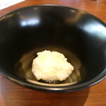 Qumoi - 山国米と京北農場大根　レモンリゾットの小鉢