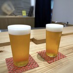 鮨と天草大王 天音 - ビール(990円×3）