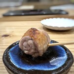Sushi To Amakusadaiou Amane - スペシャリテの「天草大王のもも焼き」・・ジューシーで焼き鳥屋さんより美味しい。