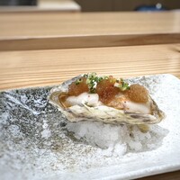 鮨と天草大王 天音 - 小長井の牡蠣・・低温調理されています。