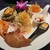 中国料理 海松 - 料理写真:スプーンから時計回りで タコのカルパッチョ フカヒレのゼリー寄せ 焼豚 車海老 鮑の冷製 クラゲ 真ん中鯛の刺身