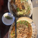 台湾料理 李園 - 台湾ラーメン、回鍋肉飯セット880円