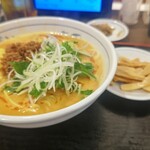 福しん 新井薬師店 - 鶏白湯担々麺￥800 メンマ￥170