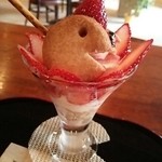 カフェぶらぶら - 幻聴パフェ　クッキーが可愛い