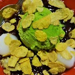 ニパチ - 「抹茶白玉ぜんざい」 アップです。