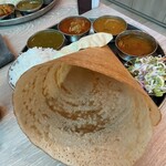 南インド料理ダクシン - D 南インドミールズ・ランチ【インド米】(ドーサ)