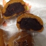 辰巳家 - 畑毛温泉饅頭の餡の様子