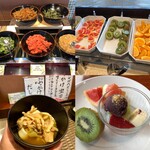 Kaze No Terasu Kukuna - 和洋多くの料理が並んでいます