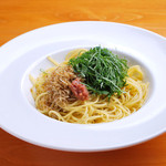 東輝 - 大葉とジャコと自家製梅肉のパスタ 1,000円