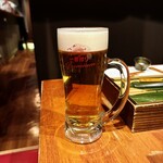 代官山 焼肉かねこ - 生ビール