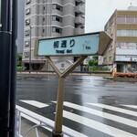 ニゲラサティバ - 目黒不動交差点脇に立つ柳通りの標識