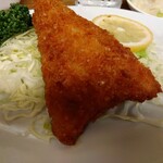 三ちゃん食堂 - アジフライ 450円(税込)(2024年5月13日撮影)