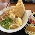 讃岐のおうどん 花は咲く - かしわ天ぶっかけ 温　¥1,120