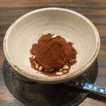 割烹 清風 - デザートのオレンジ風味のアイスクリーム