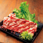 Samgyeopsal (pork belly) with yangnyeom sauce