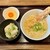 讃岐うどん 今雪 - 料理写真:ちくわ天＋かけうどん（特製玉子かけご飯） ¥850