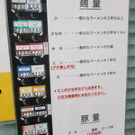 ラーメン二郎 - メニュー＆麺量＆豚量