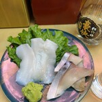 天下寿司 - イカと鯖。イワシがおいしくなるのは1か月後とかかな？