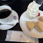 KINOTOYA Cafe - バームクーヘンセット  コーヒー