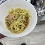 熊さん麺ショップ - 料理写真:試食の冷やし中華。スープが塩梅いい酸っぱさ。