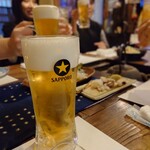 銀釜 - 生ビールはサッポロ