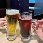 Ebisudai - ビールとぶどうサワーで乾杯！