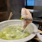 ゑびす鯛 - 金目鯛のしゃぶしゃぶ