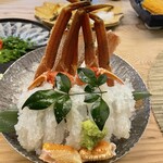 新鮮な海の幸 和食 吉福 - ズワイガニ刺身　1,680円