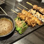 真田坂の小助 - おまかせ串盛 5種