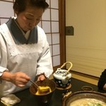 夕凪橋 多古安 - 玉子も溶かずに・・・切る