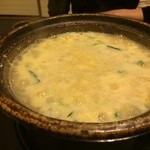 夕凪橋 多古安 - 玉子は一気に投入する。箸に沿わして入れるような溶き卵ではない。