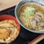 そば処 蕃山 - 料理写真:山形風・肉中華 ミニカツ丼セット(2024.05)