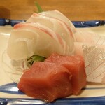 徳田酒店 - 刺身3点盛り 今日の刺身はすごい！