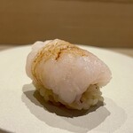 Okimuraya - 鱧の炙り　握り　梅肉