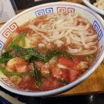 塩そば専門店 桑ばら - 手揉み冷やしトマトかつおつけそば