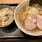 中華そば 勝本 - 冷製中華そば&チャーシュー炊き込みご飯