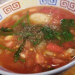 塩そば専門店 桑ばら - 手揉み冷やしトマトかつおつけそば