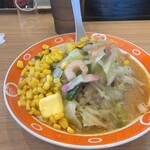 長崎ちゃんめん - 麺半分、野菜たっぷり、コーン増し、辛みそトッピング