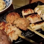 大衆日本酒バル ふとっぱらや - 「お任せ串焼き5本セット¥590-」